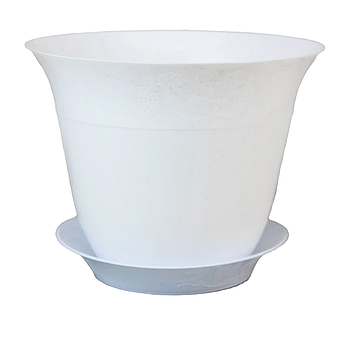 Горщик Молдавія 24.5 см білий