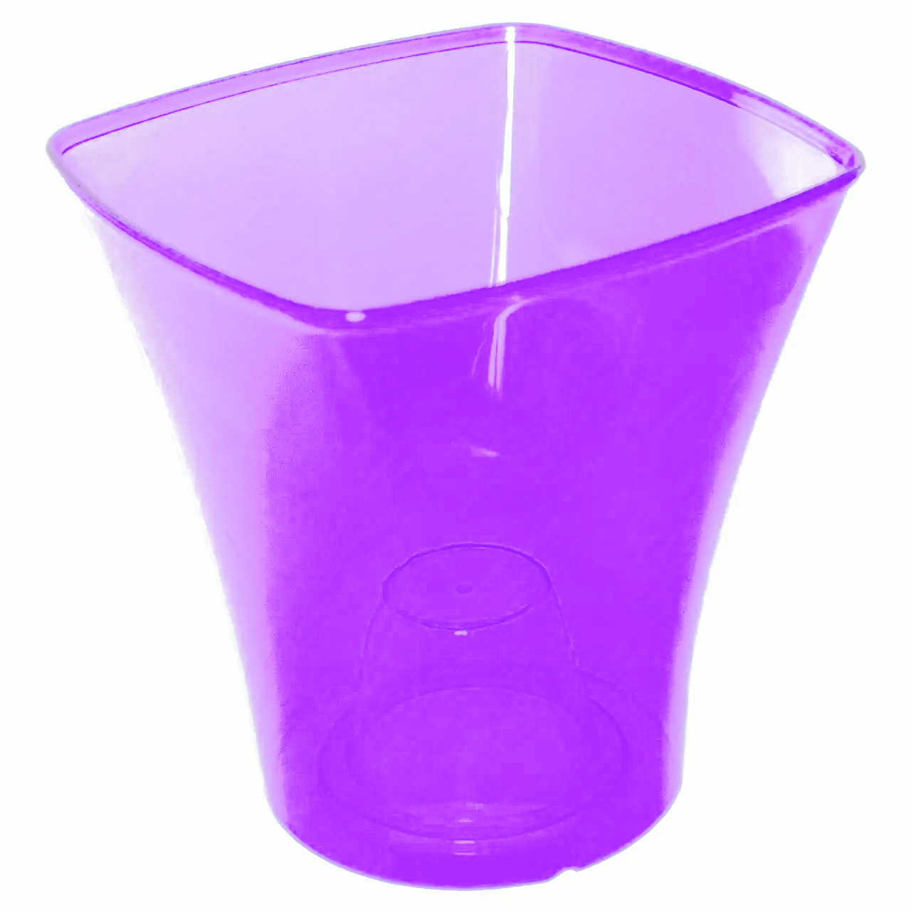 Кашпо для орхідей Квадро 14.5 см фіолетовий, фото 1