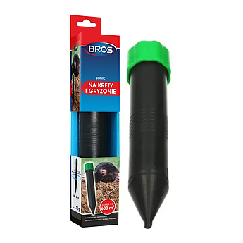 Ультразвуковий відлякувач кротів Bros Sonic на батарейках 600 м2