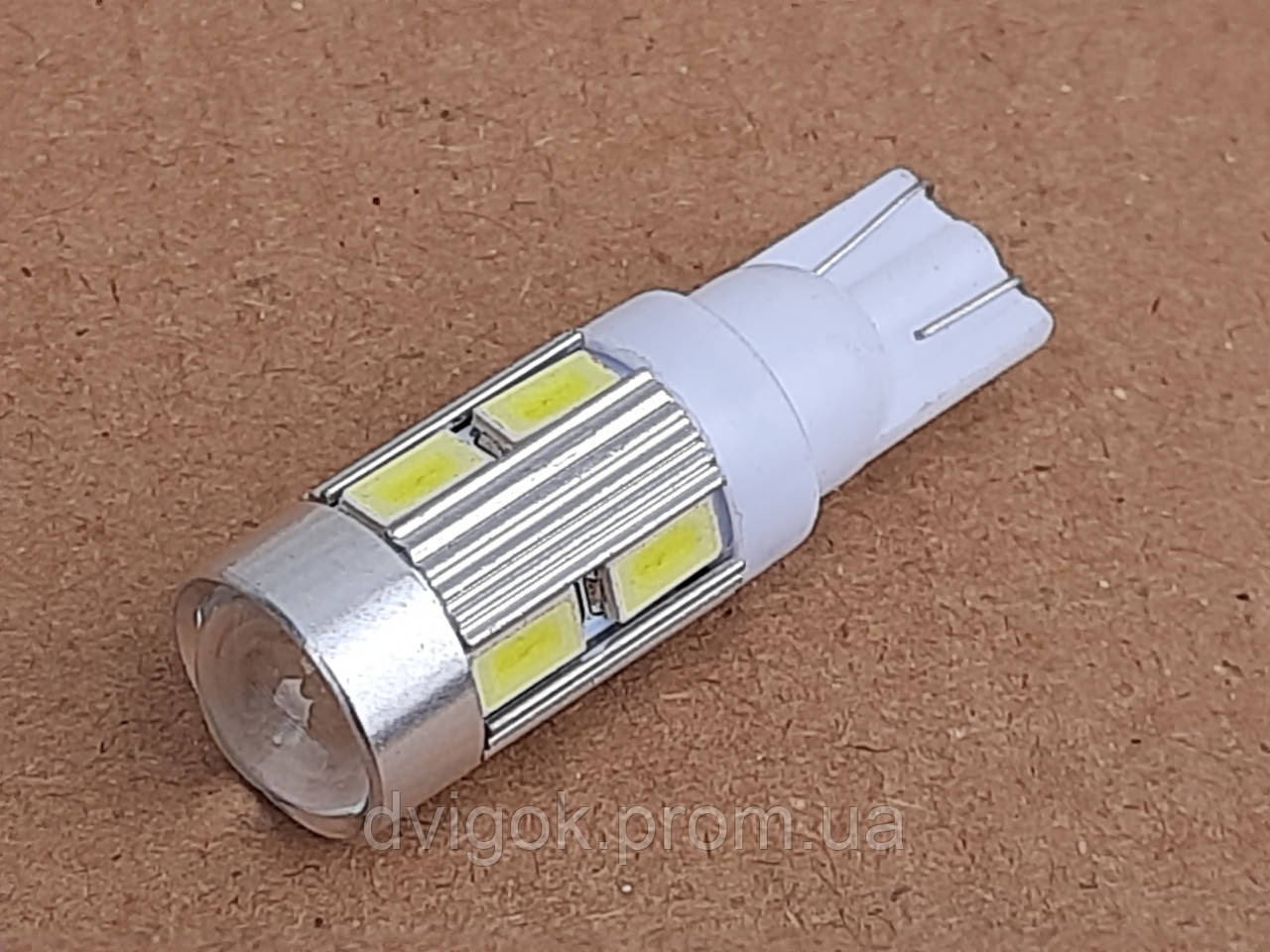 Лампа габарит світлодіодна з лінзою T10 1.5W W5W