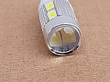 Лампа габарит світлодіодна з лінзою T10 1.5W W5W, фото 10