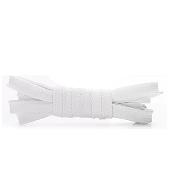 Шнурки для взуття плоскі KIWI 100 см білі