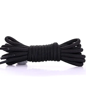 Шнурки для черевиків і берців круглі KIWI 150 см чорні