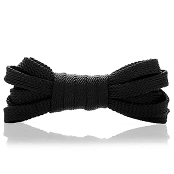 Шнурки для черевиків і берців плоскі KIWI 150 см чорні