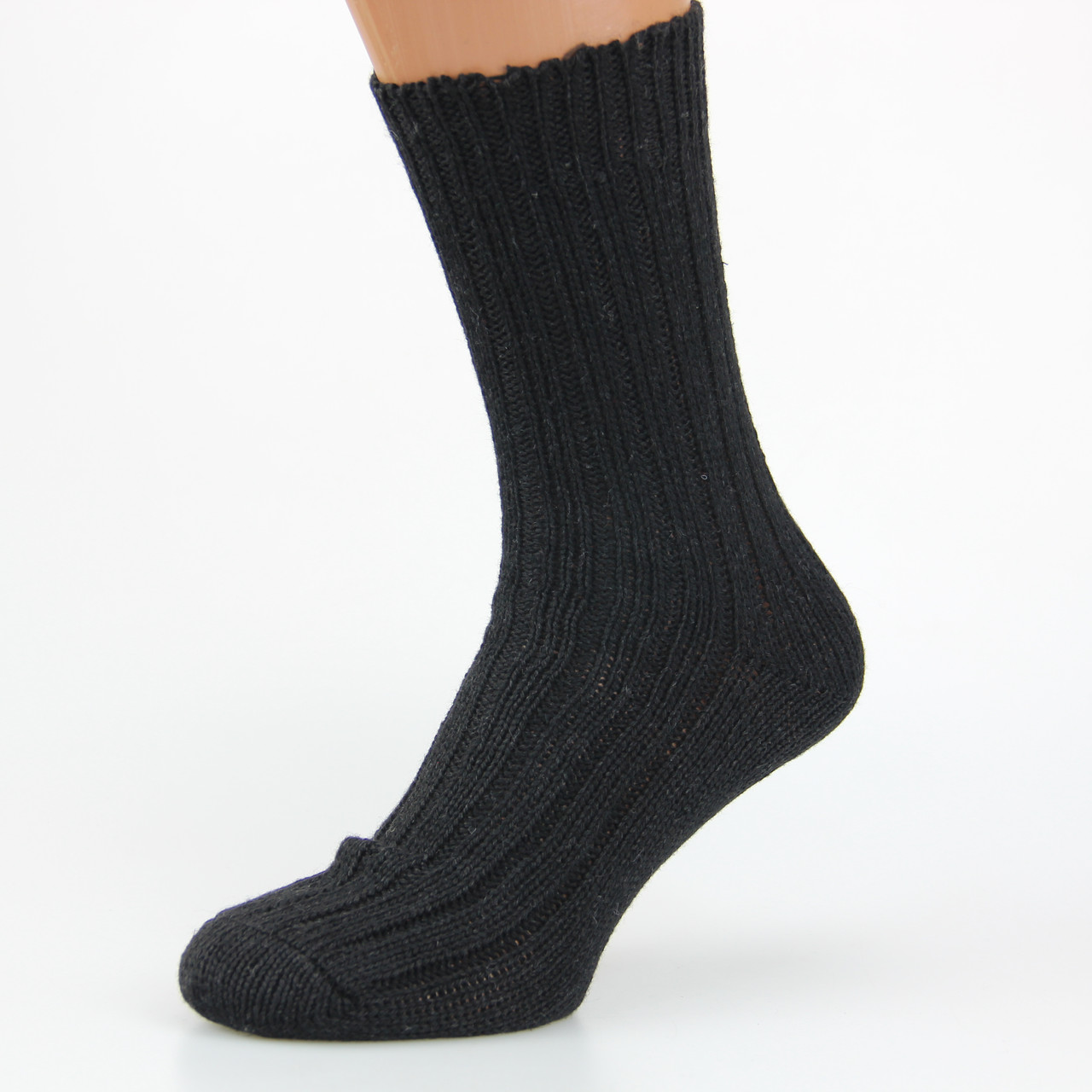 Зимові шкарпетки з овечої вовни Nebat 25-27 розмір L 39-42 чорний, фото 1