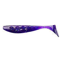 Віброхвіст FishUP Wizzle Shad 5 #060 - Dark Violet/Peacock&Silver 4шт