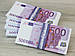 Сувенірні гроші 500 € Євро 80шт, фото 5
