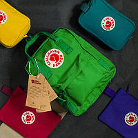 Маленький рюкзак однотонный Kånken Mini зеленый цвета размер 27*21*10 (7L)