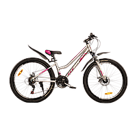 Велосипед Titan Best Mate 24" 12" Подростковый алюминий Cеро-Розовый 2022 от 125 см