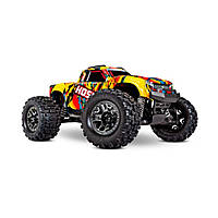 Машинка на радиоуправлении Traxxas HOSS 4x4 VXL 1/10 Monster Truck Brushless (Solar Flare)