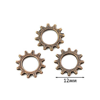 Металева шестерня 12мм червона бронза 1шт SHR012