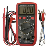 Цифровой мультиметр тестер (UT) VC61A Digital с термопарой «D-s»