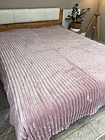 Зимний велюровый плед одеяло Шарпей покрывало 200 х 230 см. Евро размер