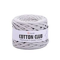 Cotton Club 7304 YarnArt пряжа светло-серая