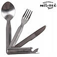 Столовий набір вилка ложка ніж MIL-TEC 4 елементи, фото 8
