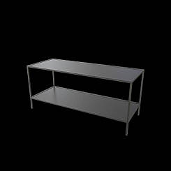 Стелаж Полиця для взуття 350х900х450 ПВ-09 LOFT сталева для аксесуарів