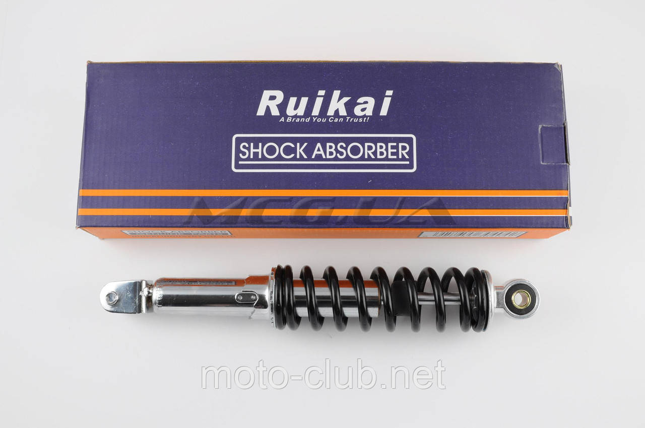 Амортизатор на скутер GY6, DIO ZX 310 mm, регульований "RUIKAI" (чорний)