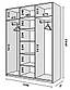 Шафа Мадрид модуль М3-V1 (150х530х203.2) Антрацит, фото 3