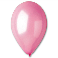 Повітряні кульки рожевий металік 12" (Китай)