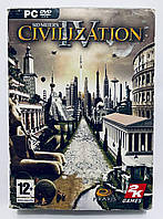 Sid Meier's Civilization IV + книга-мануал + картонный футляр + карта, Б/У, английская версия - диск для PC