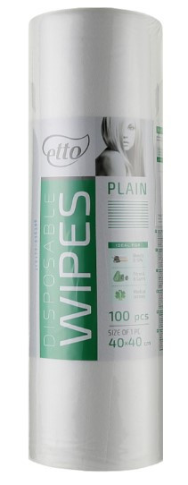 Серветки 40*40 ЕТТО 100 шт гладкі