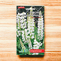 Люпин гибридный белый, цветы однолетние, семена 0.2 г