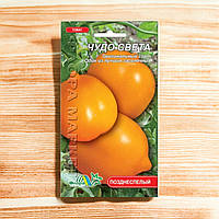 Томат Чудо света крупный, лимонного цвета высокорослый средне-спелый, семена 0.1 г