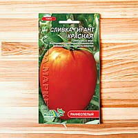 Томат Сливка гигант красная высокорослый средне-ранний, семена 0.1 г