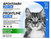 Фронтлайн Спот-он капли от блох и клещей для кошек весом 1-4 кг