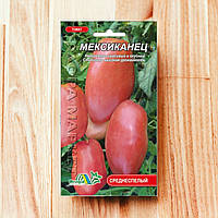 Томат Мексиканец, розовый, перцевидный среднеспелый, среднерослый, урожайный, семена 0.1 г