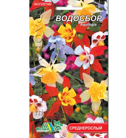 Водозбір, суміш багаторічна рослина, насіння квіти 0.1 г