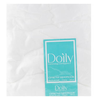 Салветки 30*30 Doily  гладкі 100 шт, фото 1