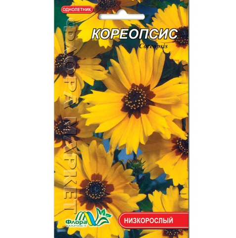 Кореопсис, багаторічна рослина, насіння квіти 0.15 г