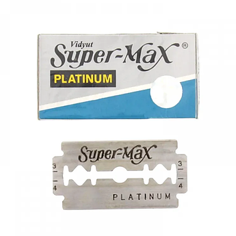 Леза для гоління Super Max Platinum 5 шт з нержавіючої сталі