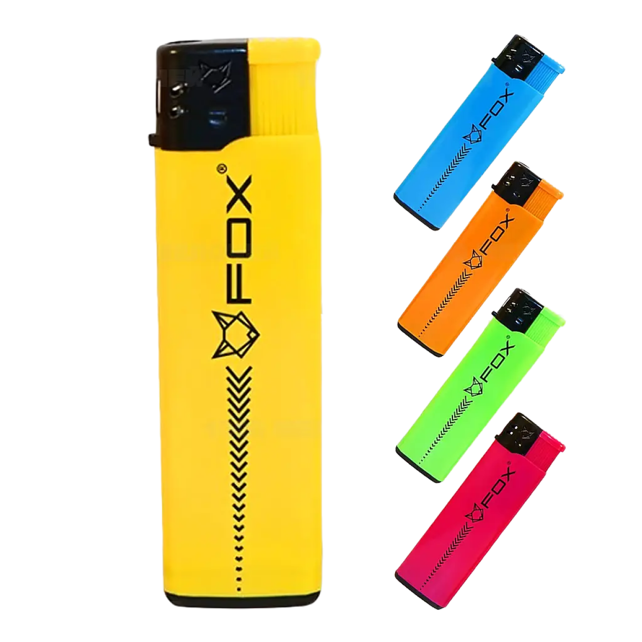 Запальничка кишенькова п'єзо Fox пластик плоска, фото 1