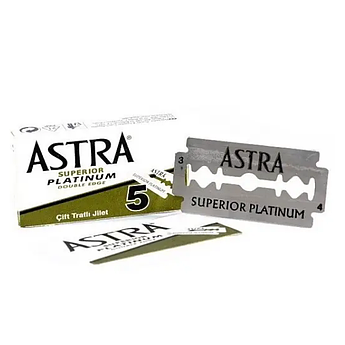 Леза для гоління Astra Platinum 5 шт з неіржавкої сталі
