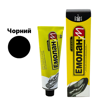 Крем для взуття Емолан 80гр чорний