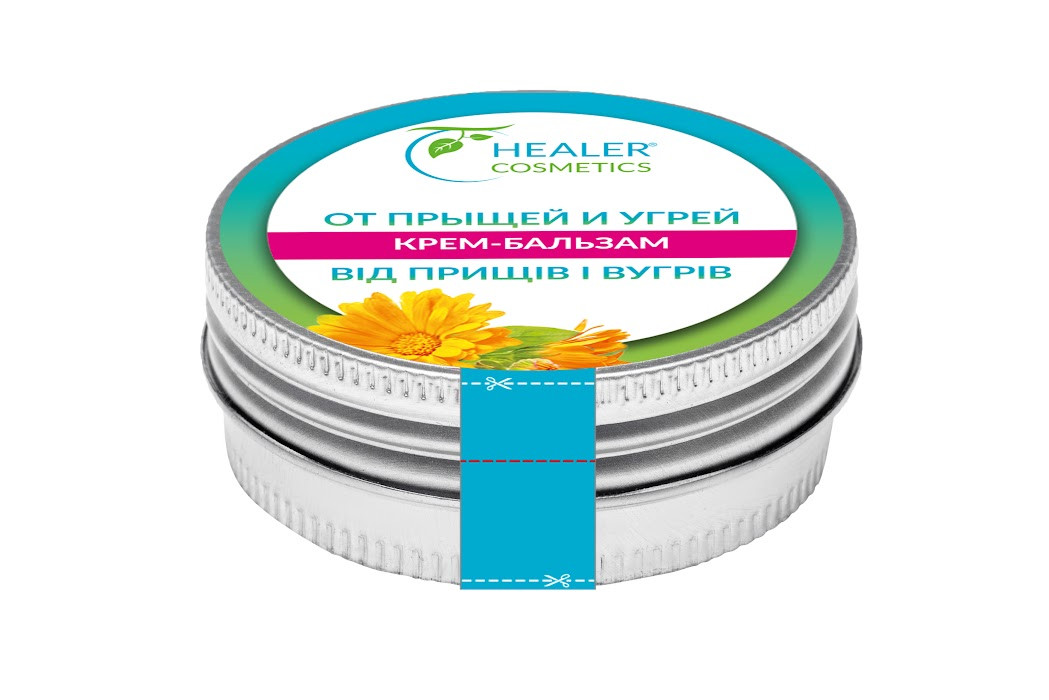 Крем бальзам Healer Cosmetics від прищів і вугрів шайба 30 г, фото 1
