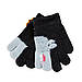Рукавички дитячі Діно з начосом 2,5-5 роки осінь колір чорний із сірим, фото 4