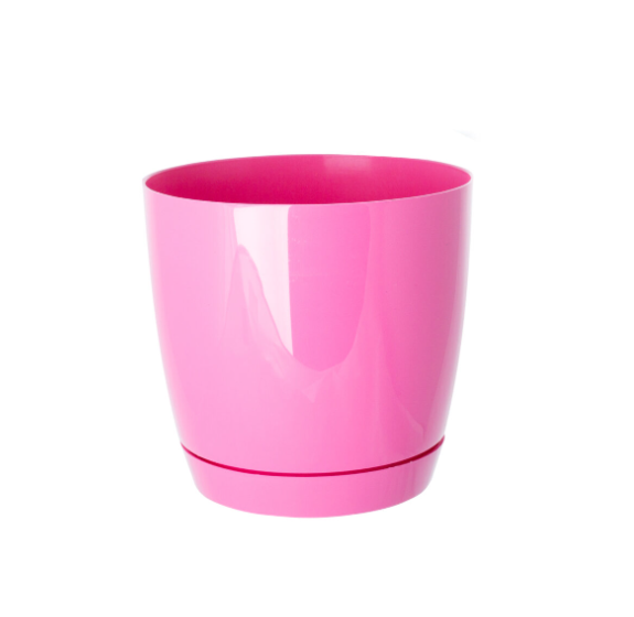 Горщик круглий Toscana 19 см рожевий, фото 1