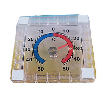 Термометр віконний біметалевий квадратний