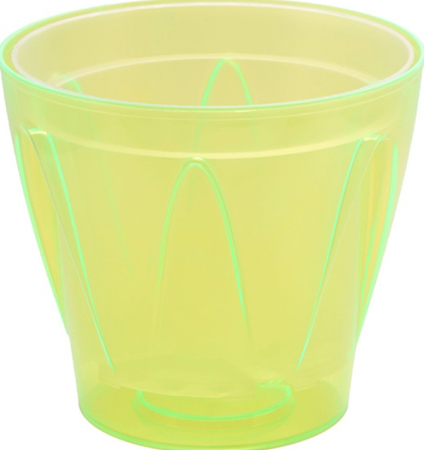 Кашпо для орхідей Аркада 20 см салатовий флуоресцентний, фото 1