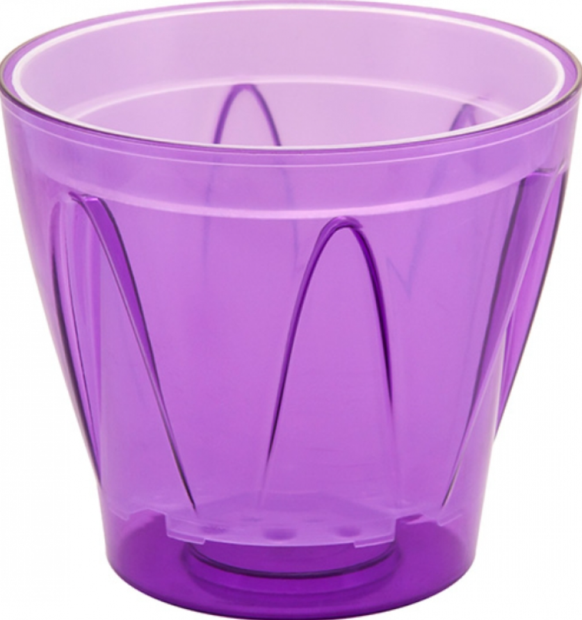 Кашпо для орхідей Аркада 18 см фіолетовий флуоресцентний, фото 1