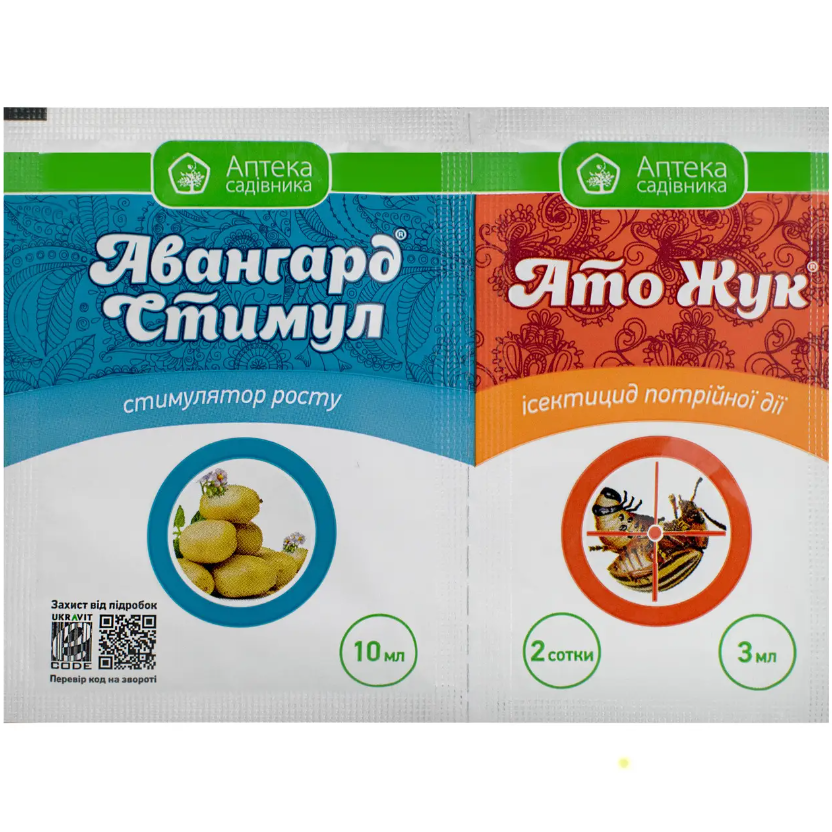 Інсектицид Ато Жук + Авангард Стимул 3+10 мл Ukravit, фото 1