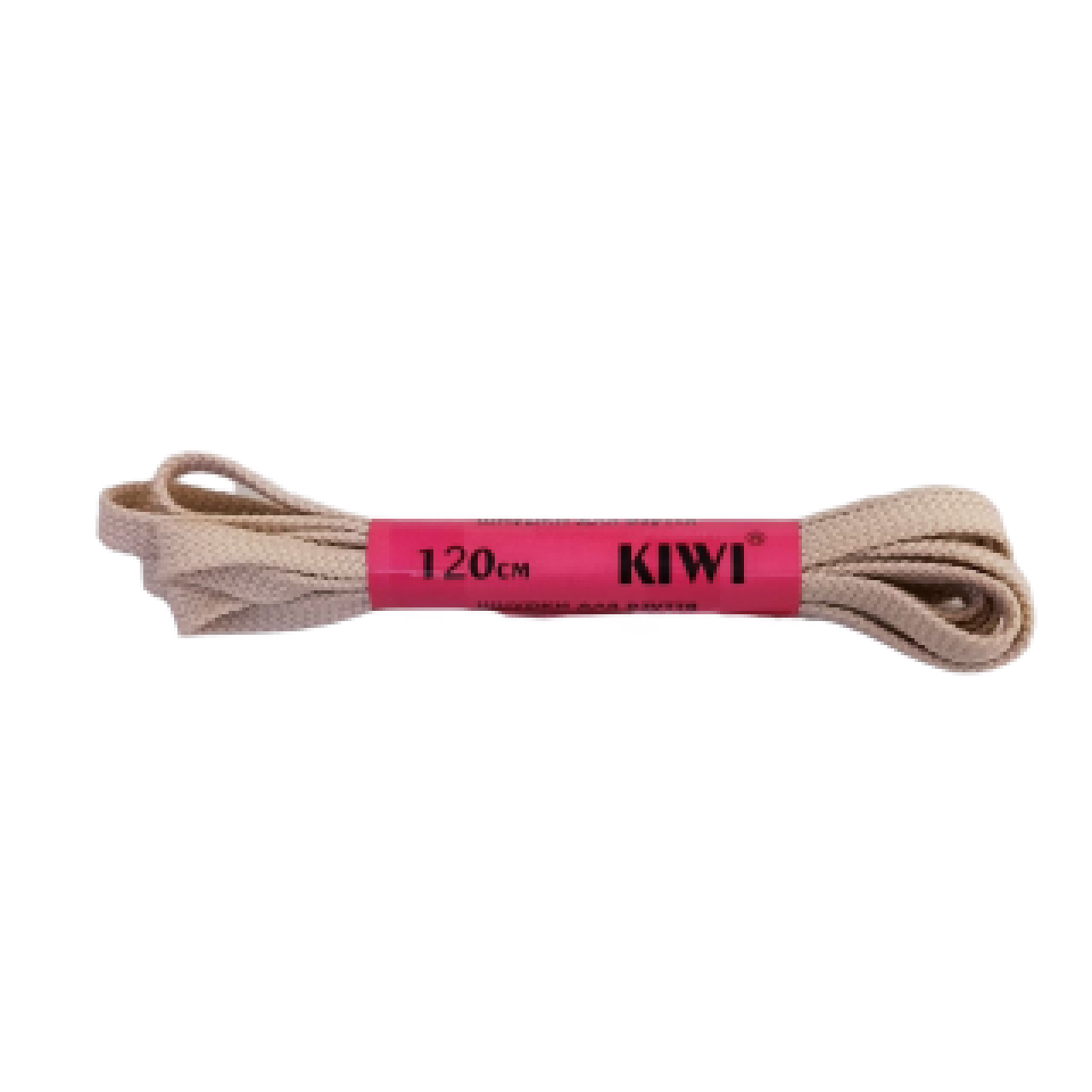 Шнурки для взуття плоскі KIWI 120 см бежеві