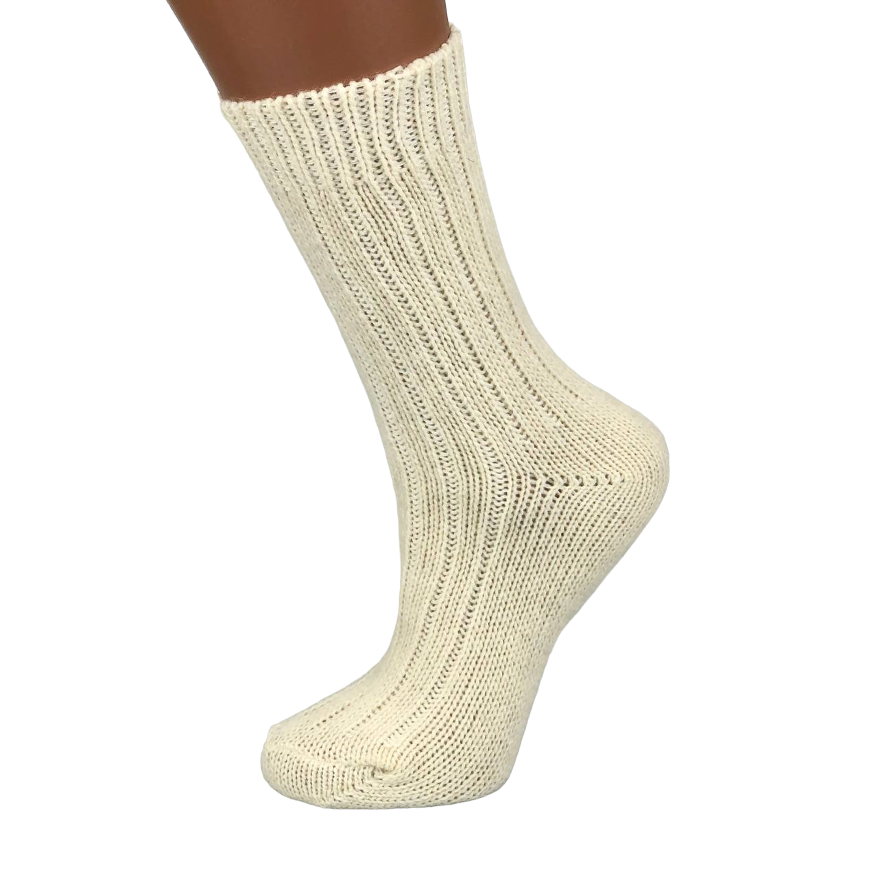 Зимові шкарпетки з овечої вовни Nebat 22-25 розмір S-M 35-38 білий, фото 1