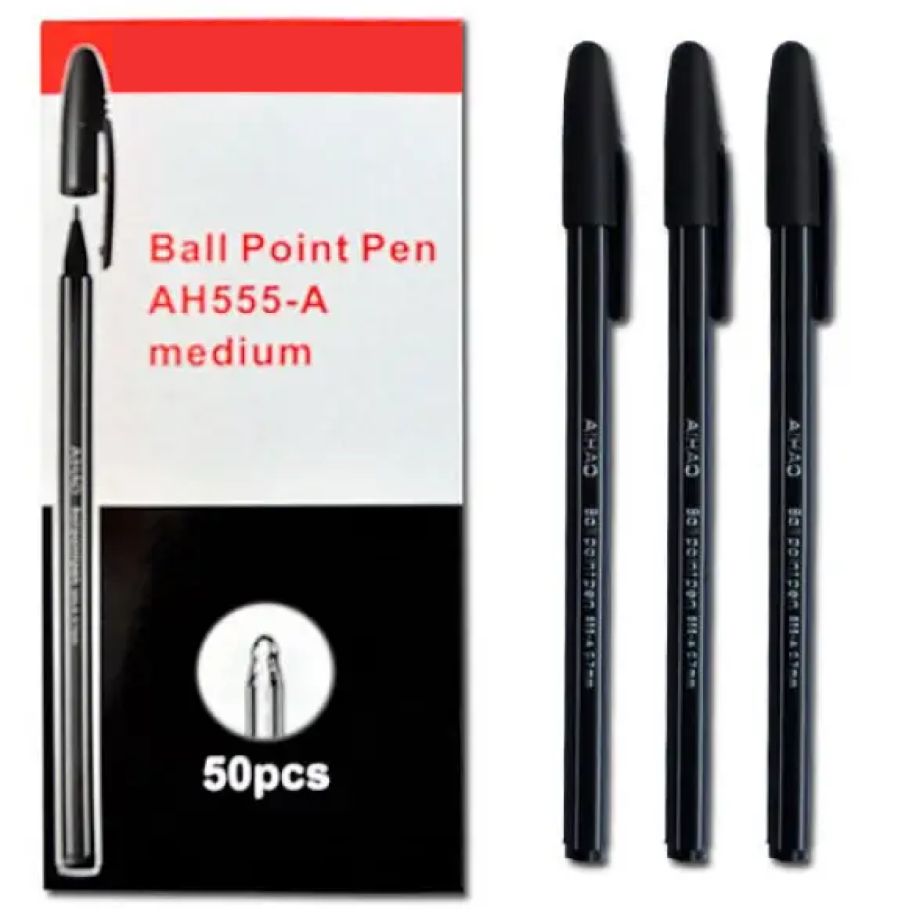 Ручка кулькова Ball Point Pen 555 чорна