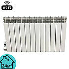 Електрорадіатор масляний алюмінієвий Electro Elite 12WEL,12 секцій,24м2, Wi-Fi програматор зліва,1500 Вт, фото 2