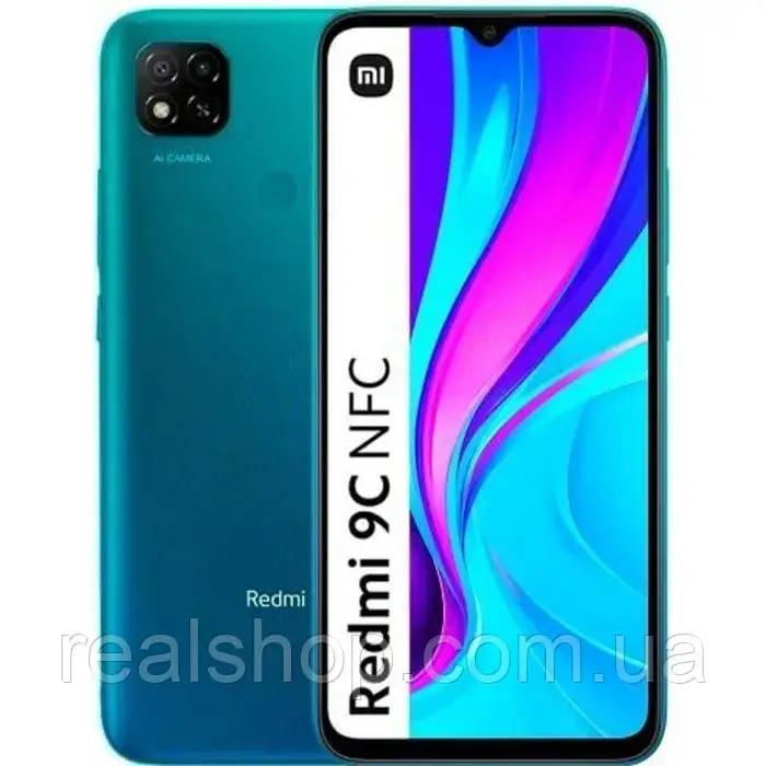 Смартфон Xiaomi Redmi 9C NFC 3/64GB Aurora Green Новий! З вітрини! Упаковка розпечатана!, фото 1