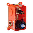 Чорна душова система прихованого монтажу із змішувачем для раковини, душовий гарнітур Kroner, фото 6